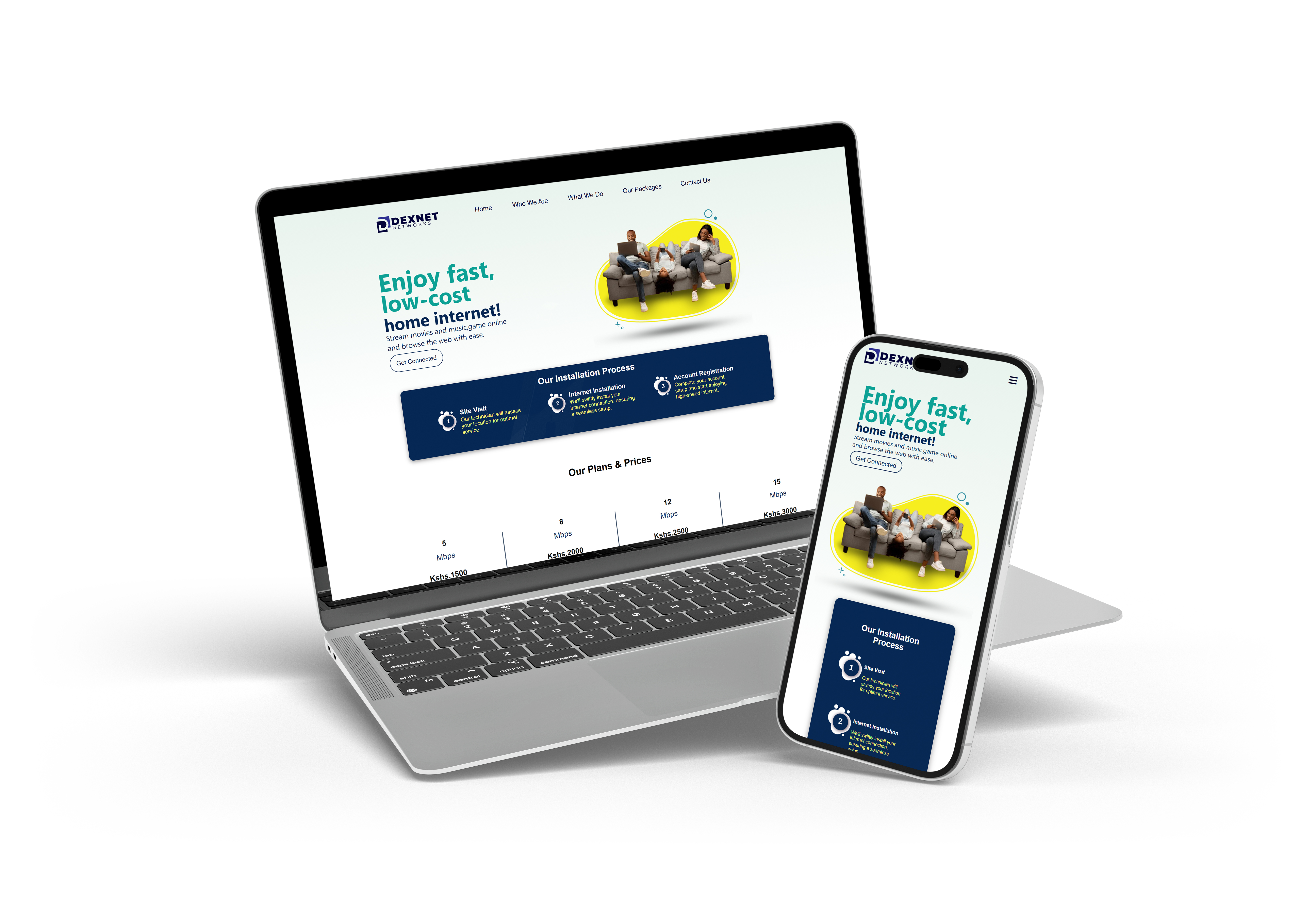 Dexnet Networks website design